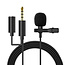 Professionele microfoon voor mobiele telefoon, tablet en laptop - Lavalier Clip On systeem - 3.5mm jack  - 1.5 meter kabel