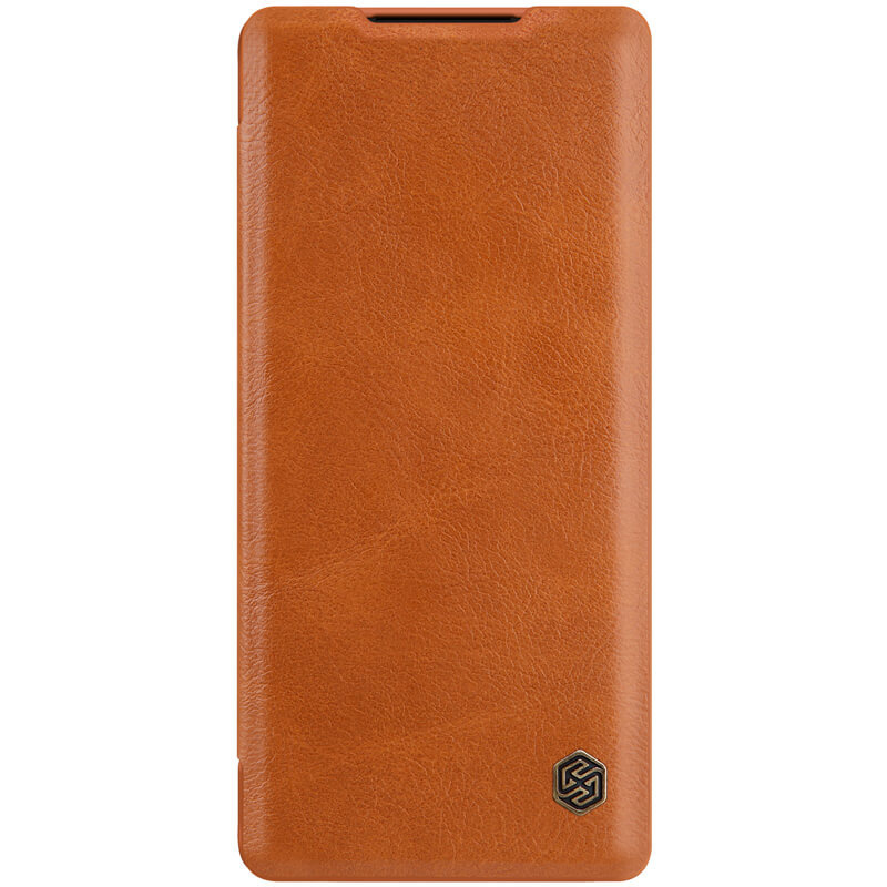 Samsung Galaxy A72 Hoesje - Qin Leather Case - Flip Cover - Bruin afbeelding