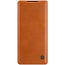 Nillkin Xiaomi Redmi Note 10 Hoesje - Qin Leather Case - Flip Cover - Bruin