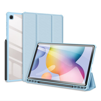 Dux Ducis Samsung Galaxy Tab S6 Lite Hoes - Dux Ducis Toby Tri-Fold Book Case - Blauw