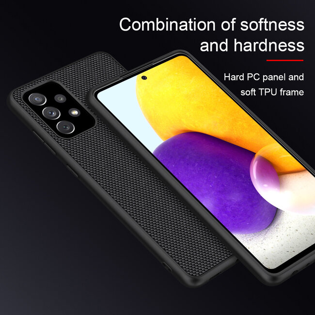 Nillkin - Samsung Galaxy A72 hoesje - Textured Case - Back Cover - Zwart