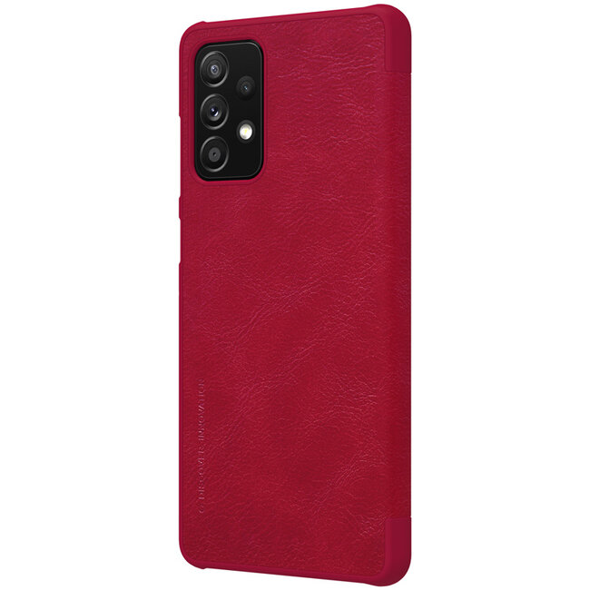 Samsung Galaxy A72 Hoesje - Qin Leather Case - Flip Cover - Rood