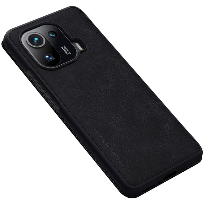 Xiaomi Mi 11 Pro Hoesje - Qin Leather Case - Flip Cover - Zwart