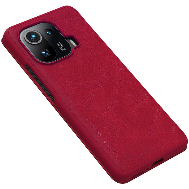 Xiaomi Mi 11 Pro Hoesje - Qin Leather Case - Flip Cover - Rood