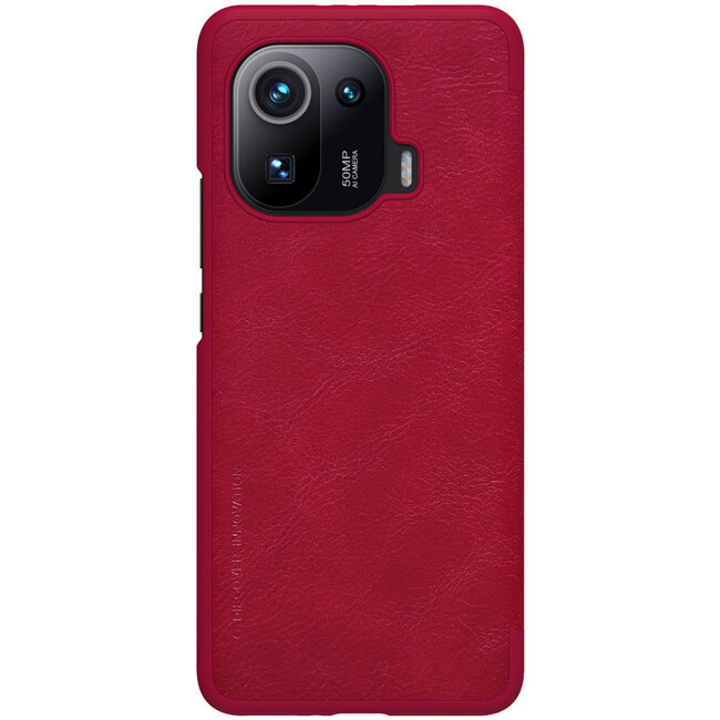 Xiaomi Mi 11 Pro Hoesje - Qin Leather Case - Flip Cover - Rood