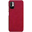 Xiaomi Redmi Note 10 Hoesje - Qin Leather Case - Flip Cover - Rood