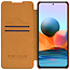 Xiaomi Redmi Note 10 Pro Hoesje - Qin Leather Case - Flip Cover - Bruin