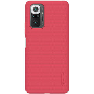 Nillkin Nillkin - Xiaomi Redmi Note 10 Pro Hoesje - Super Frosted Shield - Back Cover - Rood