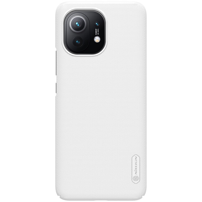 Nillkin - Xiaomi Mi 11 Hoesje - Super Frosted Shield - Back Cover - Wit