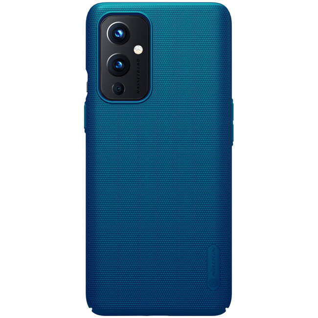 Nillkin - OnePlus 9 Hoesje - Super Frosted Shield - Back Cover - Blauw