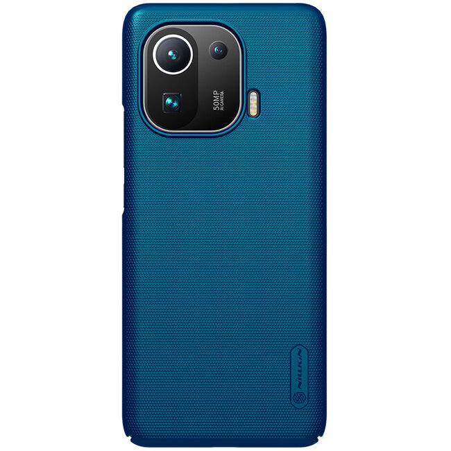 Nillkin - Xiaomi Mi 11 Pro Hoesje - Super Frosted Shield - Back Cover - Blauw