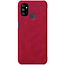 OnePlus Nord N100 Hoesje - Qin Leather Case - Flip Cover - Rood