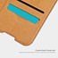 OnePlus Nord N100 Hoesje - Qin Leather Case - Flip Cover - Bruin