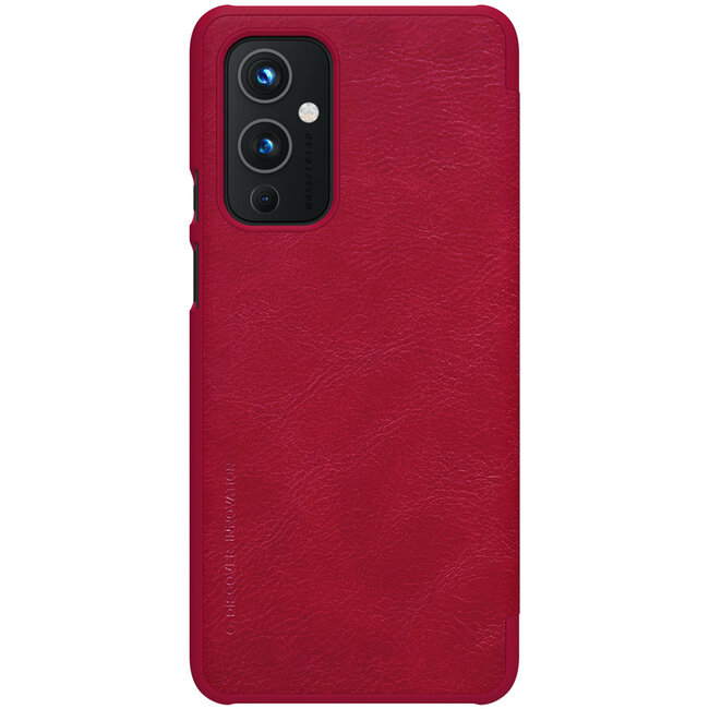 OnePlus 9 Hoesje - Qin Leather Case - Flip Cover - Rood