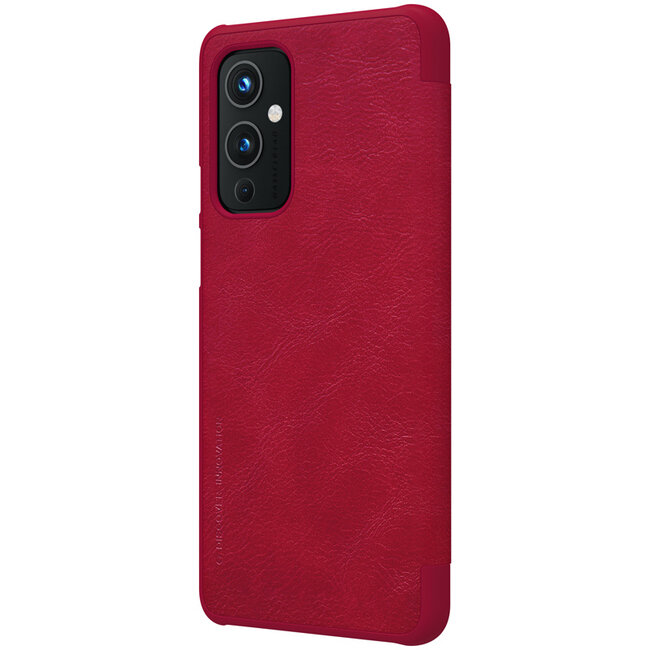 OnePlus 9 Hoesje - Qin Leather Case - Flip Cover - Rood