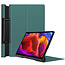 Case2go - Hoes voor de Lenovo Yoga Tab 13 (2021) - Tri-Fold Book Case - Donker Groen