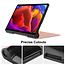 Case2go - Hoes voor de Lenovo Yoga Tab 13 (2021) - Tri-Fold Book Case - Rosé-Goud