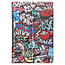 Case2go - Hoes voor de Lenovo Yoga Tab 13 (2021) - Tri-Fold Book Case - Graffiti