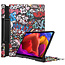 Case2go - Hoes voor de Lenovo Yoga Tab 13 (2021) - Tri-Fold Book Case - Graffiti