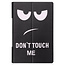 Case2go - Hoes voor de Lenovo Yoga Tab 13 (2021) - Tri-Fold Book Case - Don't Touch Me