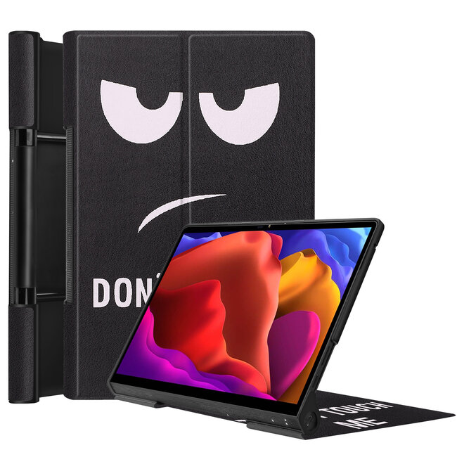 Case2go - Hoes voor de Lenovo Yoga Tab 13 (2021) - Tri-Fold Book Case - Don't Touch Me