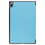 Case2go - Hoes voor de Lenovo Tab P11 Plus - Tri-Fold Book Case - Licht Blauw