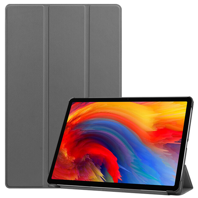 Case2go - Hoes voor de Lenovo Tab P11 Plus - Tri-Fold Book Case - Grijs