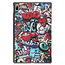 Case2go - Hoes voor de Lenovo Tab P11 Plus - Tri-Fold Book Case - Graffiti