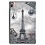 Case2go - Hoes voor de Lenovo Tab P11 Plus - Tri-Fold Book Case - Eiffeltoren