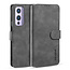 CaseMe - OnePlus 9 Hoesje - Met Magnetische Sluiting - Ming Serie - Leren Book Case - Grijs