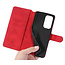 CaseMe - OnePlus 9 Hoesje - Met Magnetische Sluiting - Ming Serie - Leren Book Case - Rood