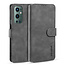 CaseMe CaseMe - OnePlus 9 Pro Hoesje - Met Magnetische Sluiting - Ming Serie - Leren Book Case - Grijs