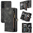 CaseMe CaseMe - Samsung Galaxy S21 FE Hoesje - 2 in 1 Book Case en Back Cover - Zwart