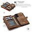 CaseMe - Samsung Galaxy S21 FE Hoesje - 2 in 1 Book Case en Back Cover - Bruin