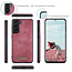 CaseMe - Samsung Galaxy S21 FE Hoesje - 2 in 1 Book Case en Back Cover - Rood