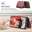 CaseMe - Samsung Galaxy S21 FE Hoesje - Back Cover - met RFID Pasjeshouder - Rood