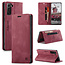 AutSpace - Samsung Galaxy S21 FE Hoesje - Wallet Book Case - Magneetsluiting - met RFID bescherming - Rood