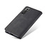 CaseMe - Samsung Galaxy S21 FE Hoesje - Wallet Book Case - Magneetsluiting - Zwart