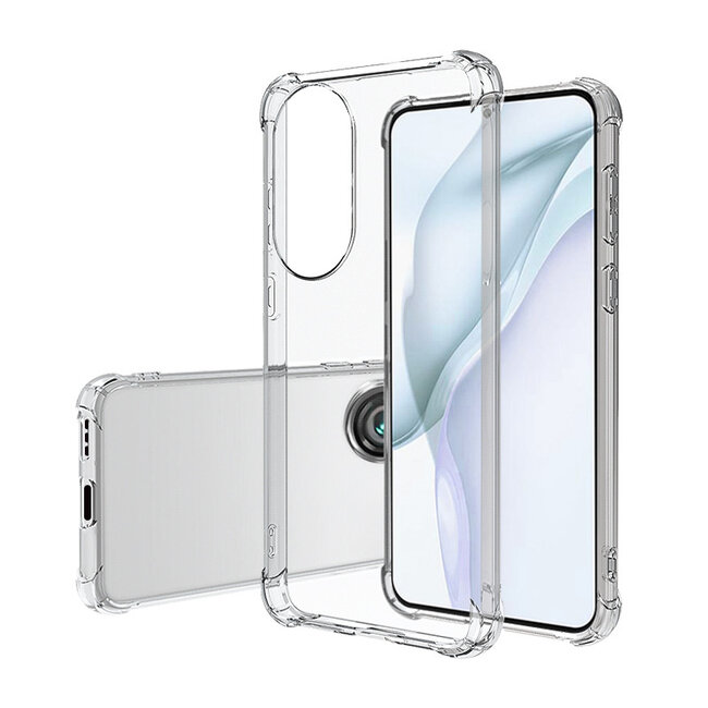 Huawei P50 Hoesje - Clear Soft Case - Siliconen Back Cover - Shock Proof TPU - Transparant
