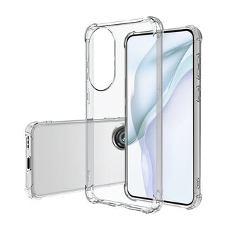 Case2go Huawei P50 Pro Hoesje - Clear Soft Case - Siliconen Back Cover - Shock Proof TPU - Transparant