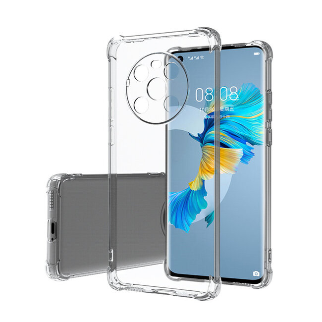 Huawei Mate 40 Hoesje - Clear Soft Case - Siliconen Back Cover - Shock Proof TPU - Transparant