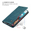 CaseMe - Samsung Galaxy S21 FE Hoesje - Wallet Book Case - Magneetsluiting - Blauw