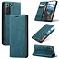 CaseMe - Samsung Galaxy S21 FE Hoesje - Wallet Book Case - Magneetsluiting - Blauw