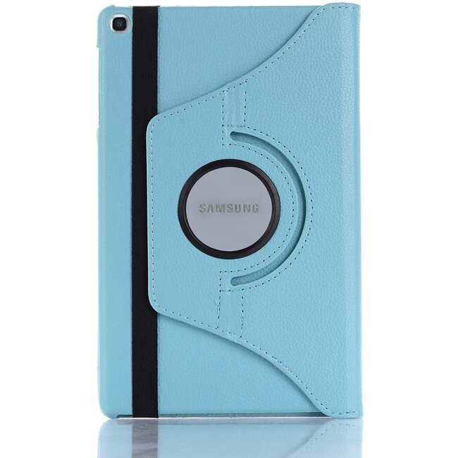 Case2go - Hoes voor de Samsung Galaxy Tab S6 Lite - 360 Graden Draaibare Book Case Cover - 10.4 Inch - Licht Blauw