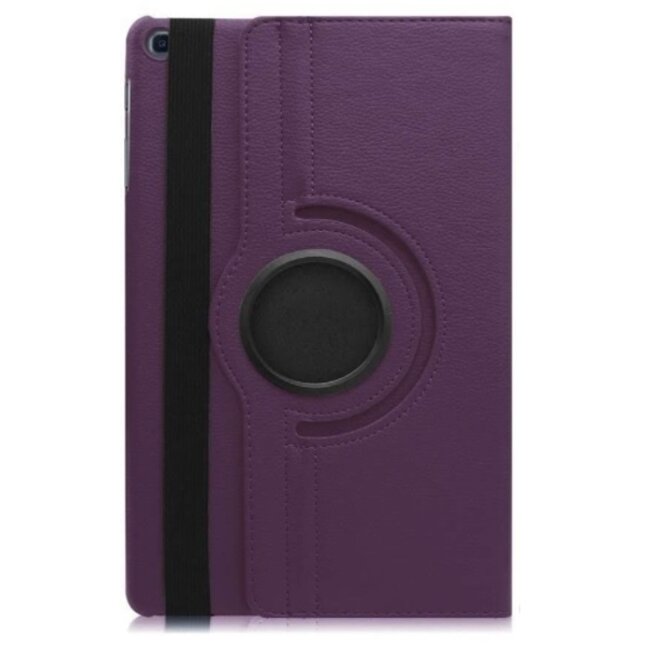 Case2go - Hoes voor de Samsung Galaxy Tab S6 Lite - 360 Graden Draaibare Book Case Cover - 10.4 Inch - Paars