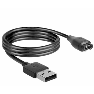 Case2go Case2go - Oplaadkabel compatibel met Garmin Fenix, Forerunner, Approach, Quatix, Vivoactive, Vivomove, Instinct, Venu - USB kabel - 2.0 meter - Zwart
