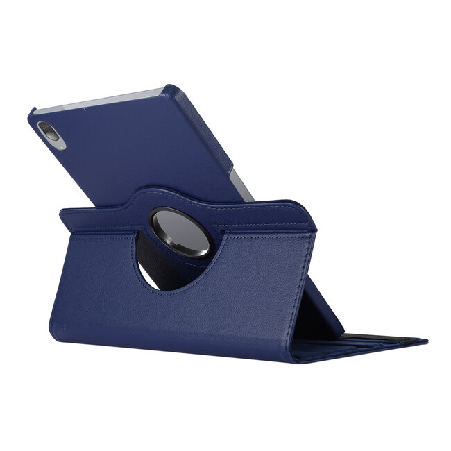 Case2go - Hoes voor de Lenovo Tab P11 Pro - 360 Graden Draaibare Book Case + Screenprotector - 11.5 inch - Donker Blauw