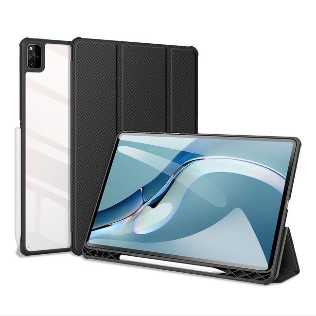 Huawei MatePad Pro 12.6 (2021) Hoes - Dux Ducis Toby Tri-Fold Book Case - Zwart