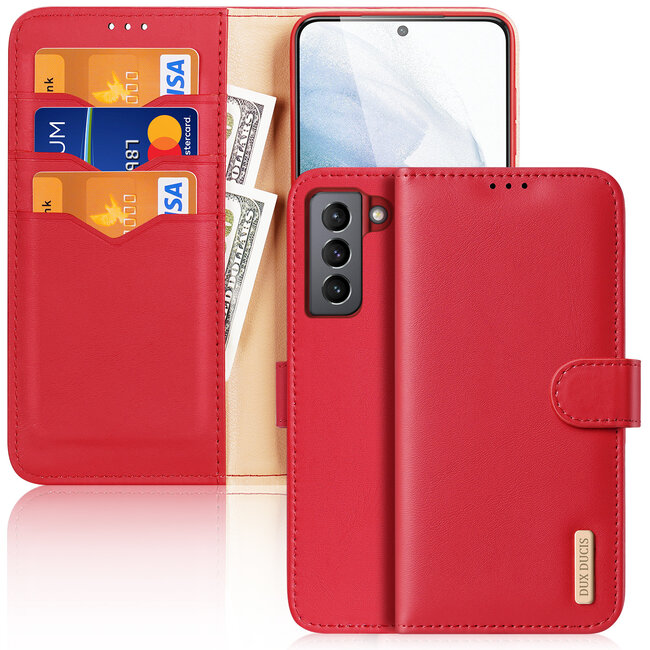 Samsung Galaxy S21 FE Hoesje - Dux Ducis Hivo Series Case - Rood