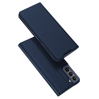 Dux Ducis Samsung Galaxy S21 FE Hoesje - Dux Ducis Skin Pro Book Case - Donker Blauw